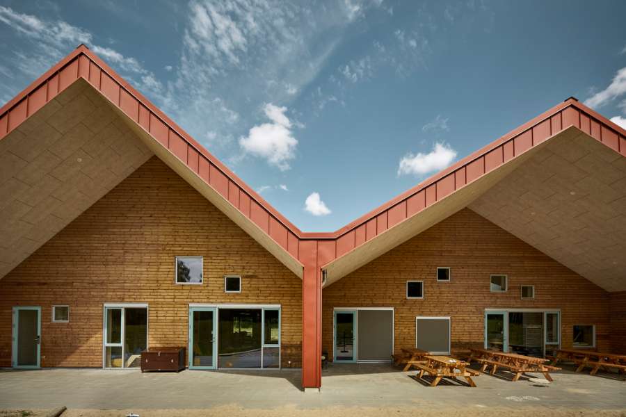 Daycare center in Holstebro welcomes children and nature in steel profiles from top to bottom, Nørre Boulevard 57, 7500 Holstebro, Denmark